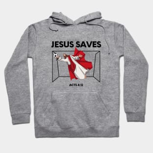 Jesus saves! funny meme black text Hoodie